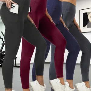 4-piece women's yoga pants,